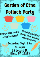 Garden of Etna Potluck